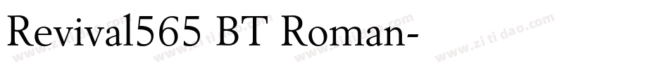Revival565 BT Roman字体转换